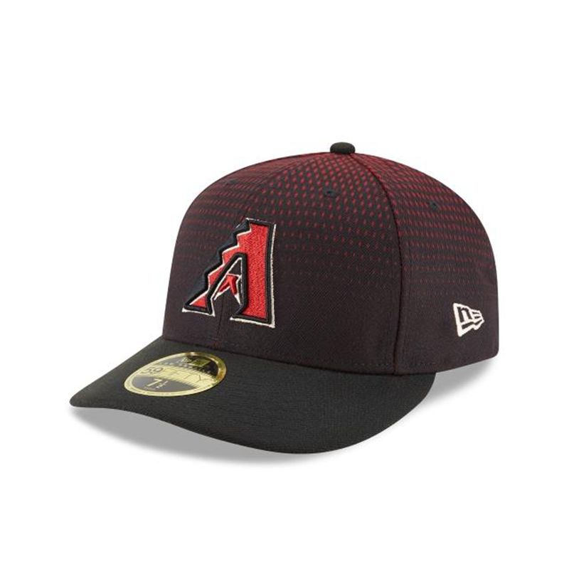 MLB Arizona Diamondbacks Authentic Collection Low Profile 59Fifty Fitted (GPS4950) - Black New Era Caps